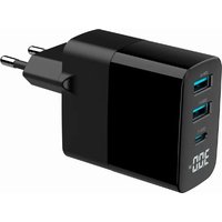 Notice Gembird TA-UC-PDQC30LCD-BK-02 Chargeur téléphone portable