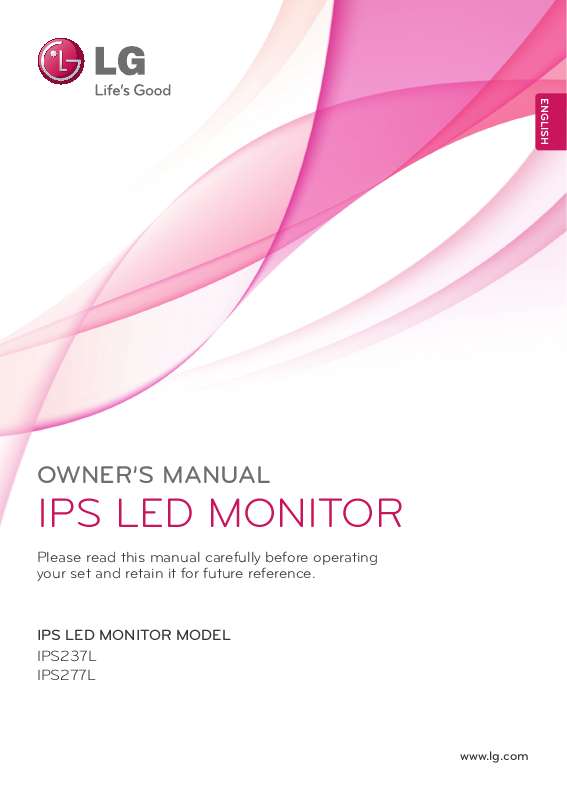 Guide utilisation LG IPS237L  de la marque LG