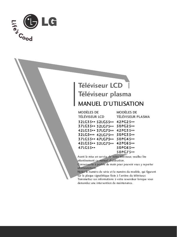 Guide utilisation LG 37LG5500.AET  de la marque LG