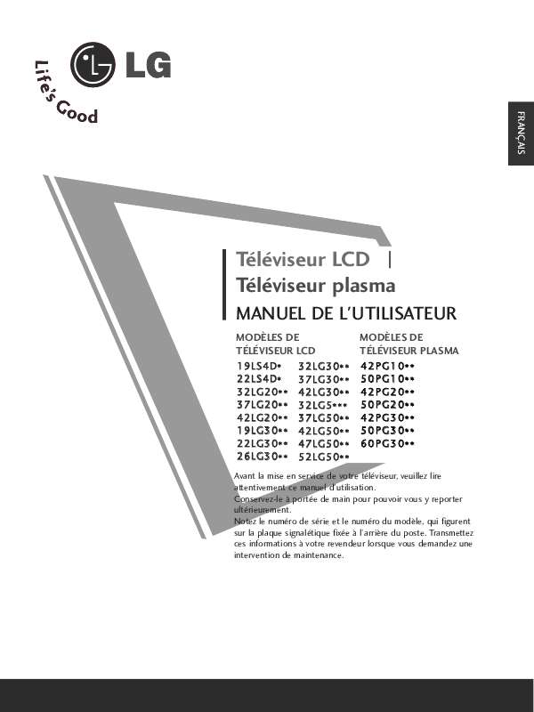 Guide utilisation LG 47LG5000.AEU  de la marque LG