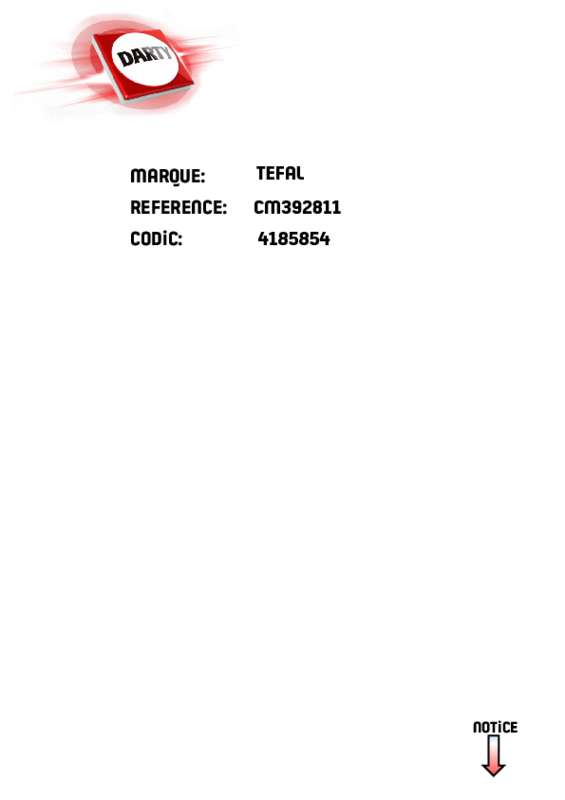 Guide utilisation TEFAL CM392811 EXPRESS de la marque TEFAL