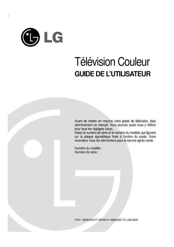 Guide utilisation LG CL-29Q10ET  de la marque LG