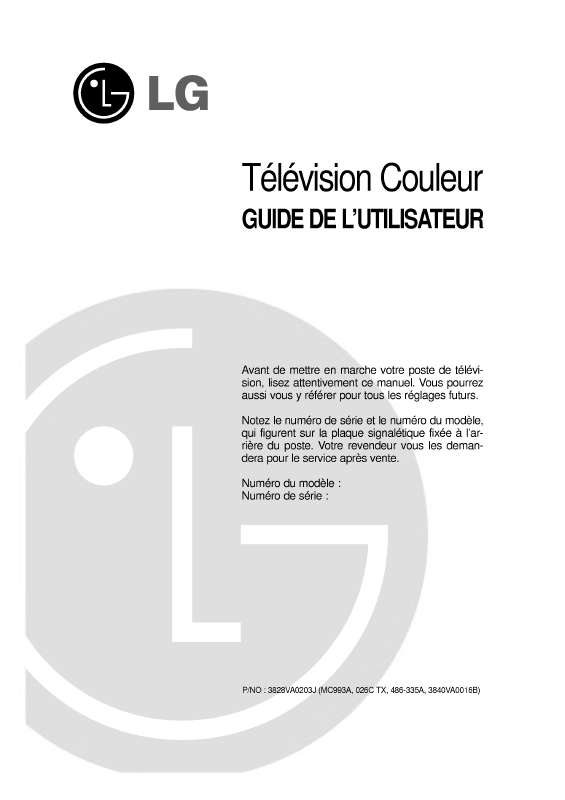 Guide utilisation LG CL-29Q12IP  de la marque LG