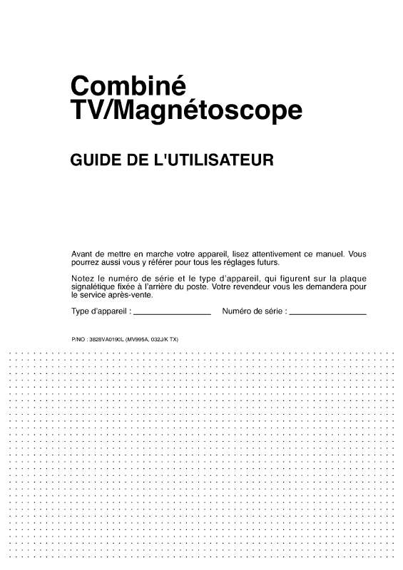 Guide utilisation LG DUO3600  de la marque LG