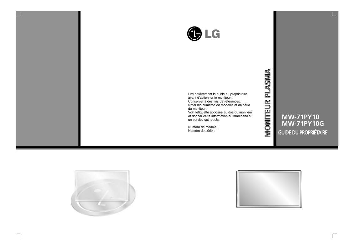 Guide utilisation LG MW-71PY10  de la marque LG