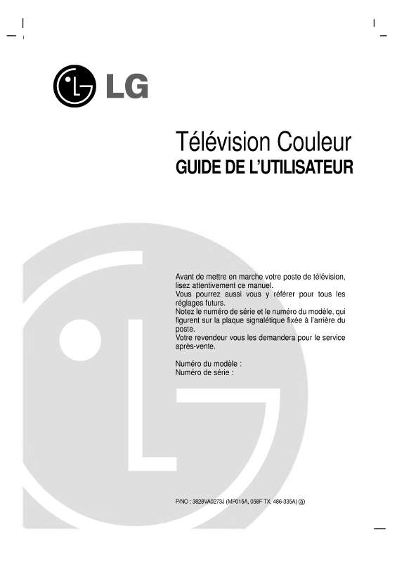 Guide utilisation LG PL-48A82T  de la marque LG