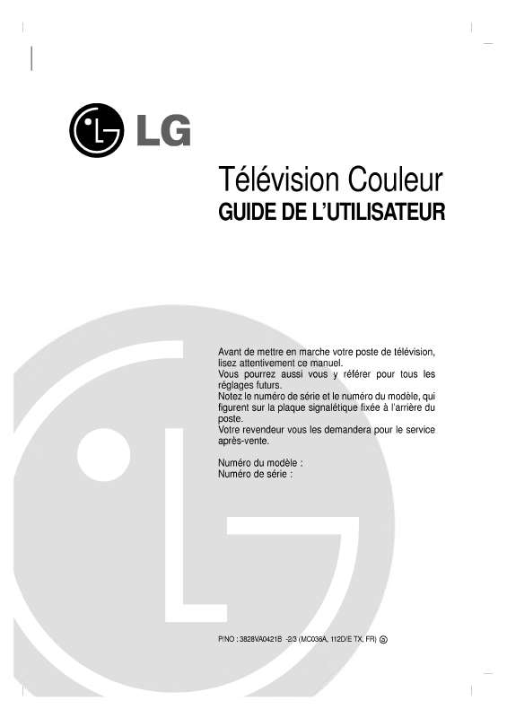 Guide utilisation LG RL-28FZ30RQ  de la marque LG