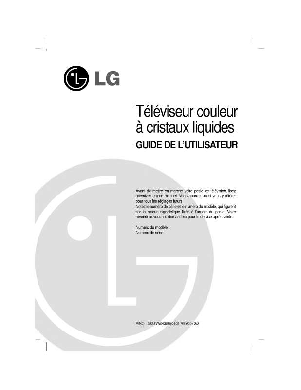 Guide utilisation LG RZ-13LA60  de la marque LG