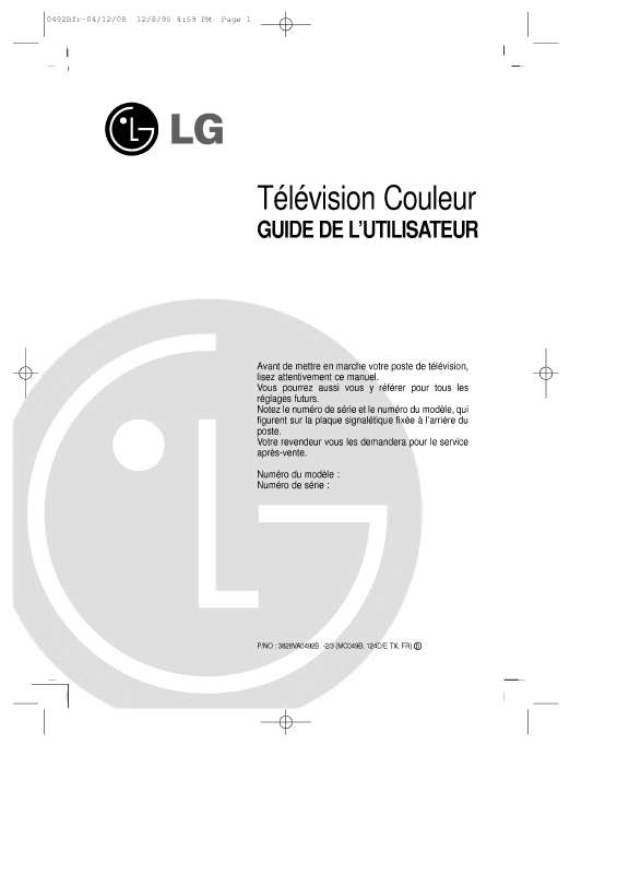 Guide utilisation LG RZ-21FB55RX  de la marque LG