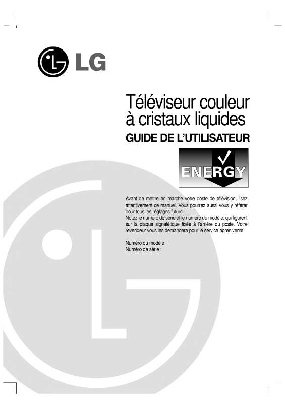 Guide utilisation LG RZ-26LZ50  de la marque LG