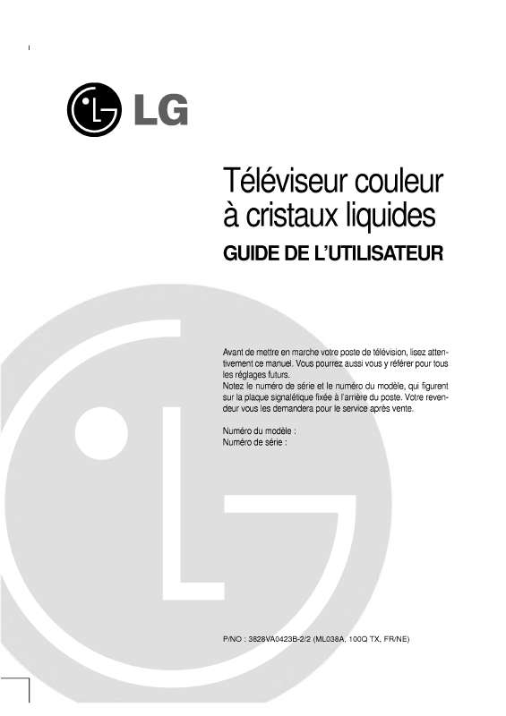 Guide utilisation LG RZ-30LZ13  de la marque LG