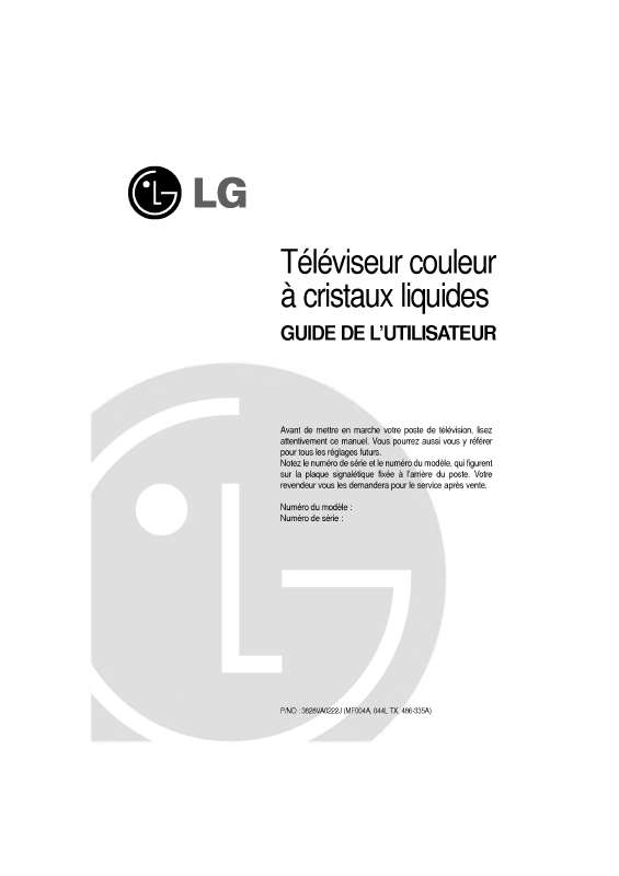Guide utilisation LG LL-15A10  de la marque LG