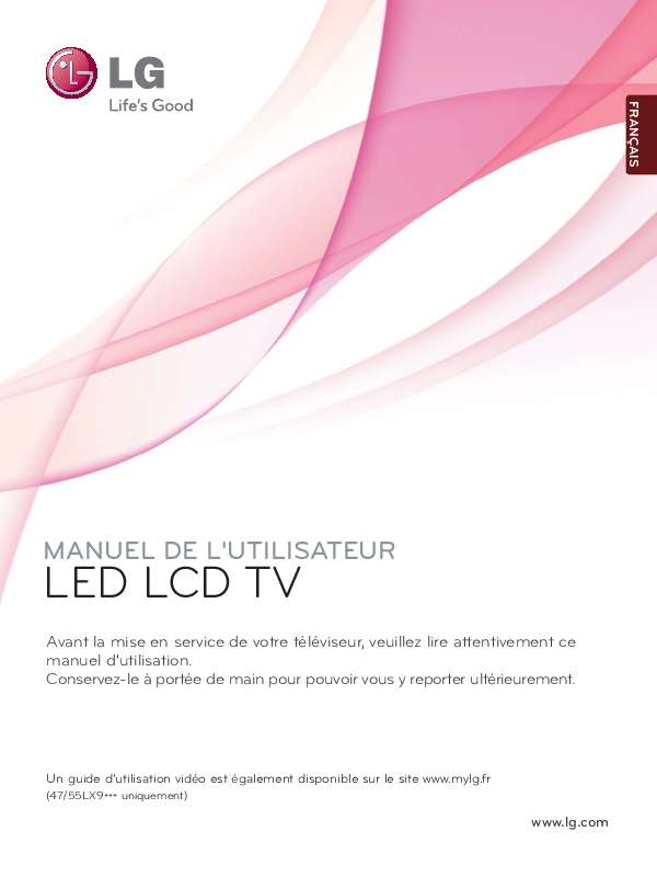 Guide utilisation LG 55LX9500  de la marque LG