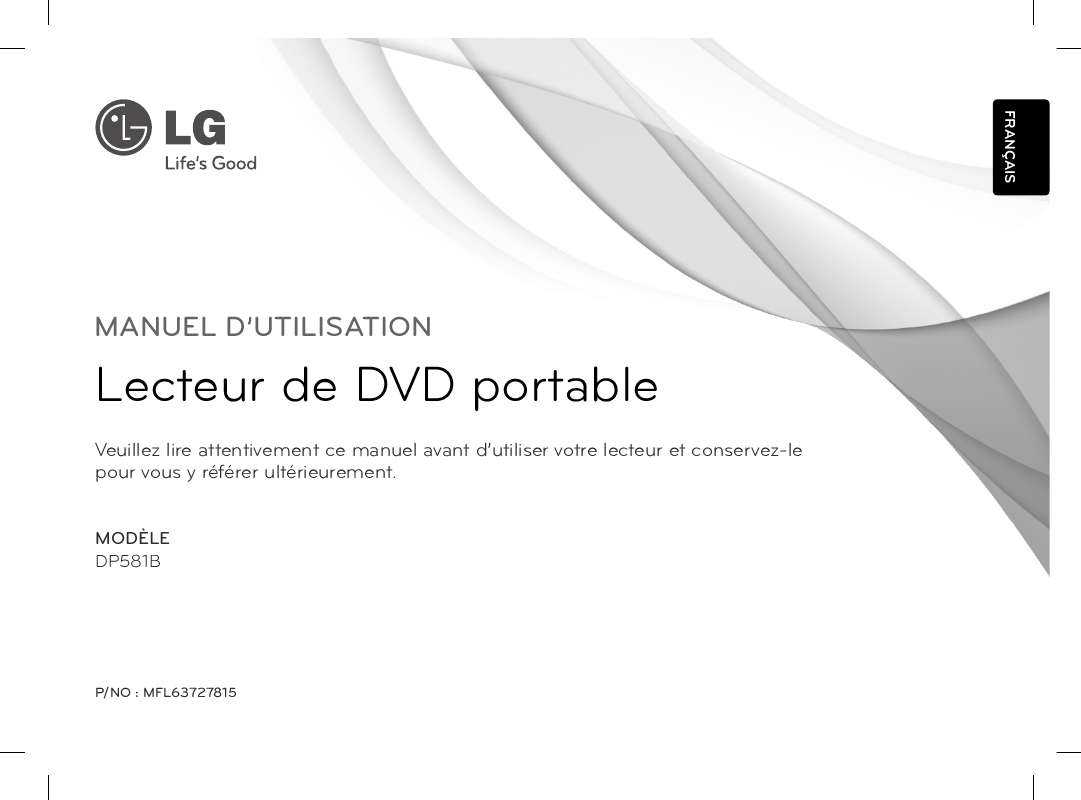 Guide utilisation LG DP582B  de la marque LG