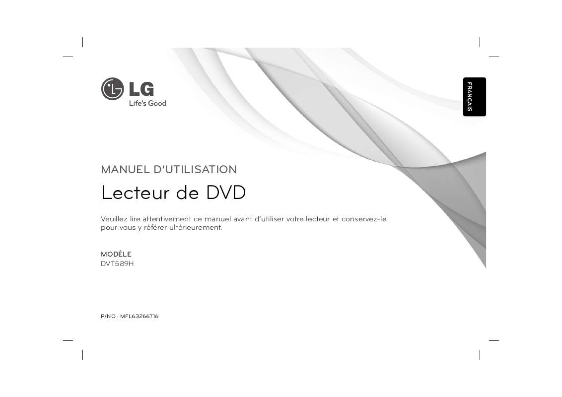 Guide utilisation LG DVT589H  de la marque LG