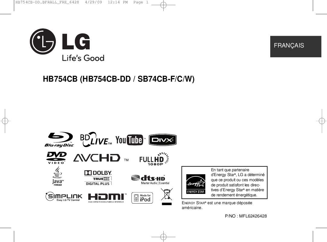Guide utilisation LG HB754CB  de la marque LG