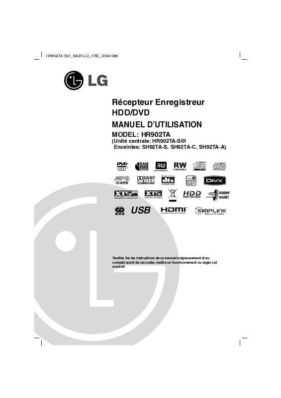 Guide utilisation LG HR-902TA  de la marque LG