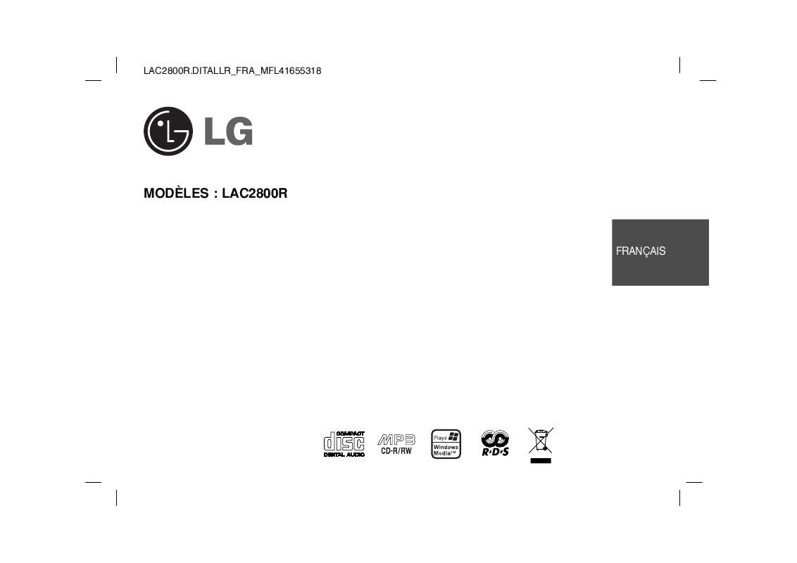 Guide utilisation LG LAC2800RN  de la marque LG