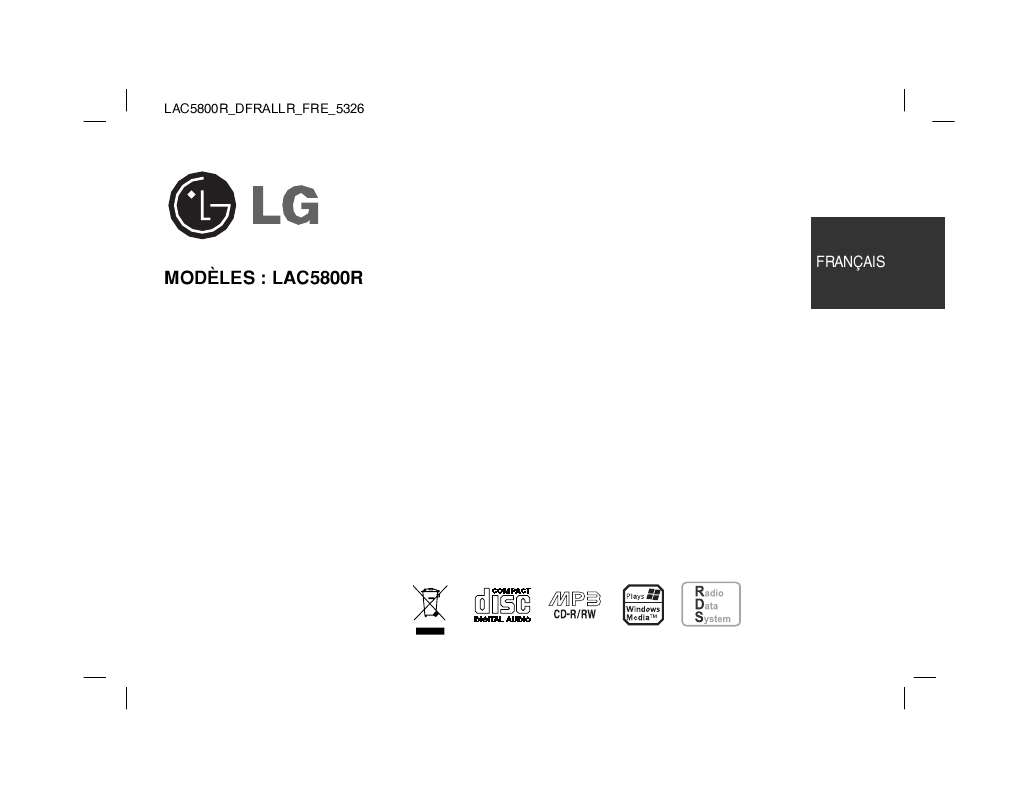 Guide utilisation LG LAC5800RN  de la marque LG