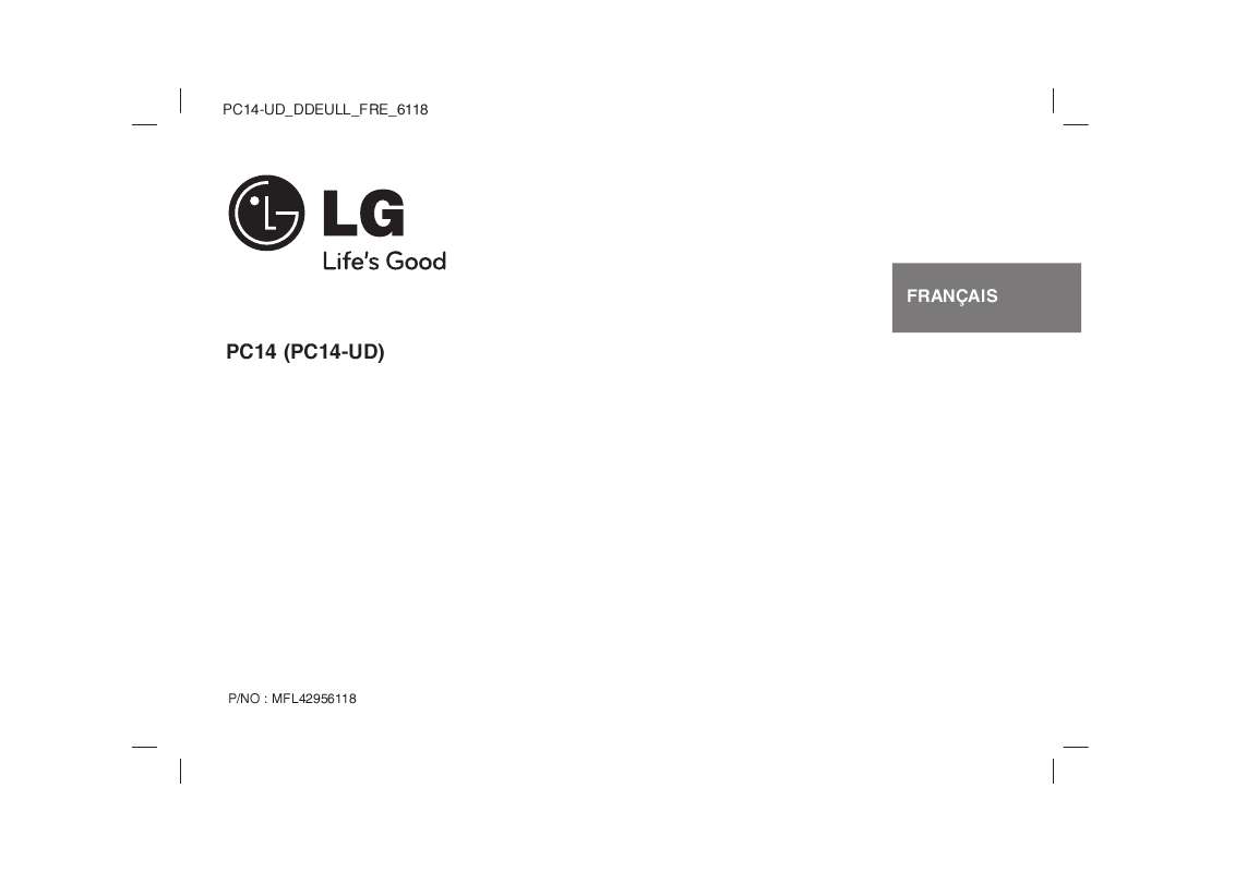 Guide utilisation LG PC-14  de la marque LG