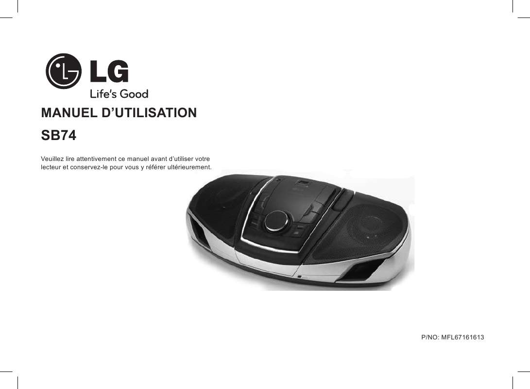 Guide utilisation LG SB74  de la marque LG