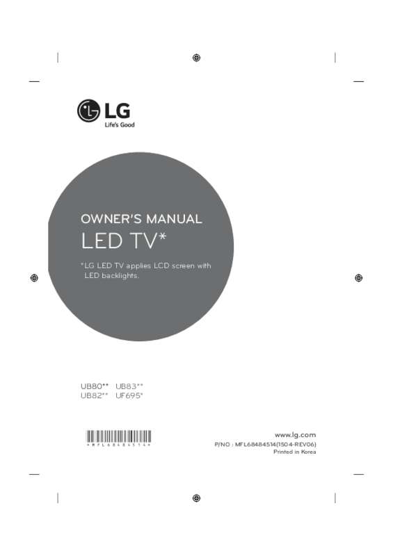 Guide utilisation LG 40UF695V  de la marque LG