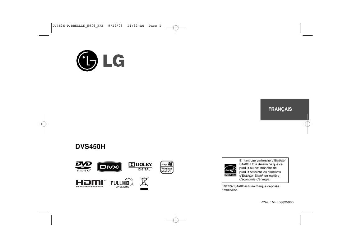 Guide utilisation LG DVS450H  de la marque LG
