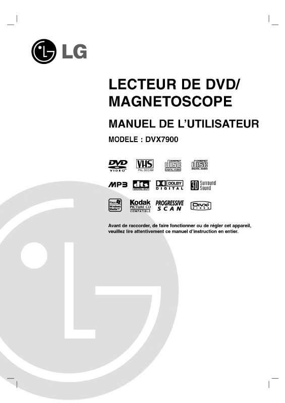 Guide utilisation LG DVX7900  de la marque LG