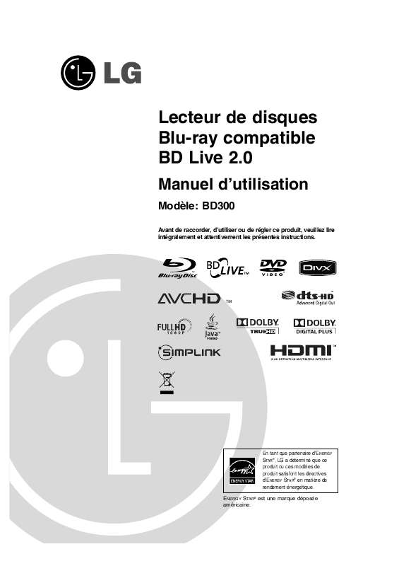 Guide utilisation LG BD300  de la marque LG