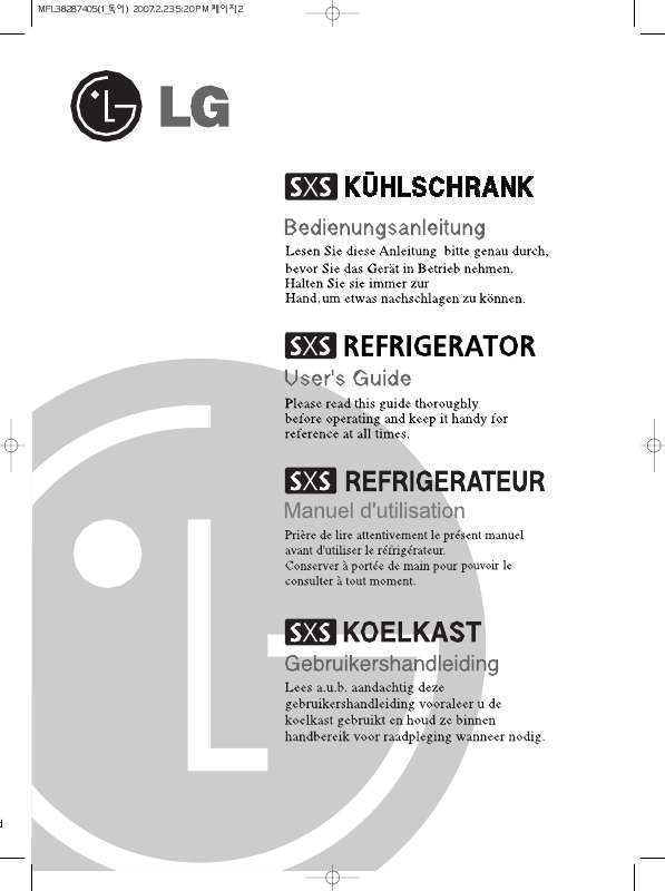 Guide utilisation LG GW-P227XSNA  de la marque LG