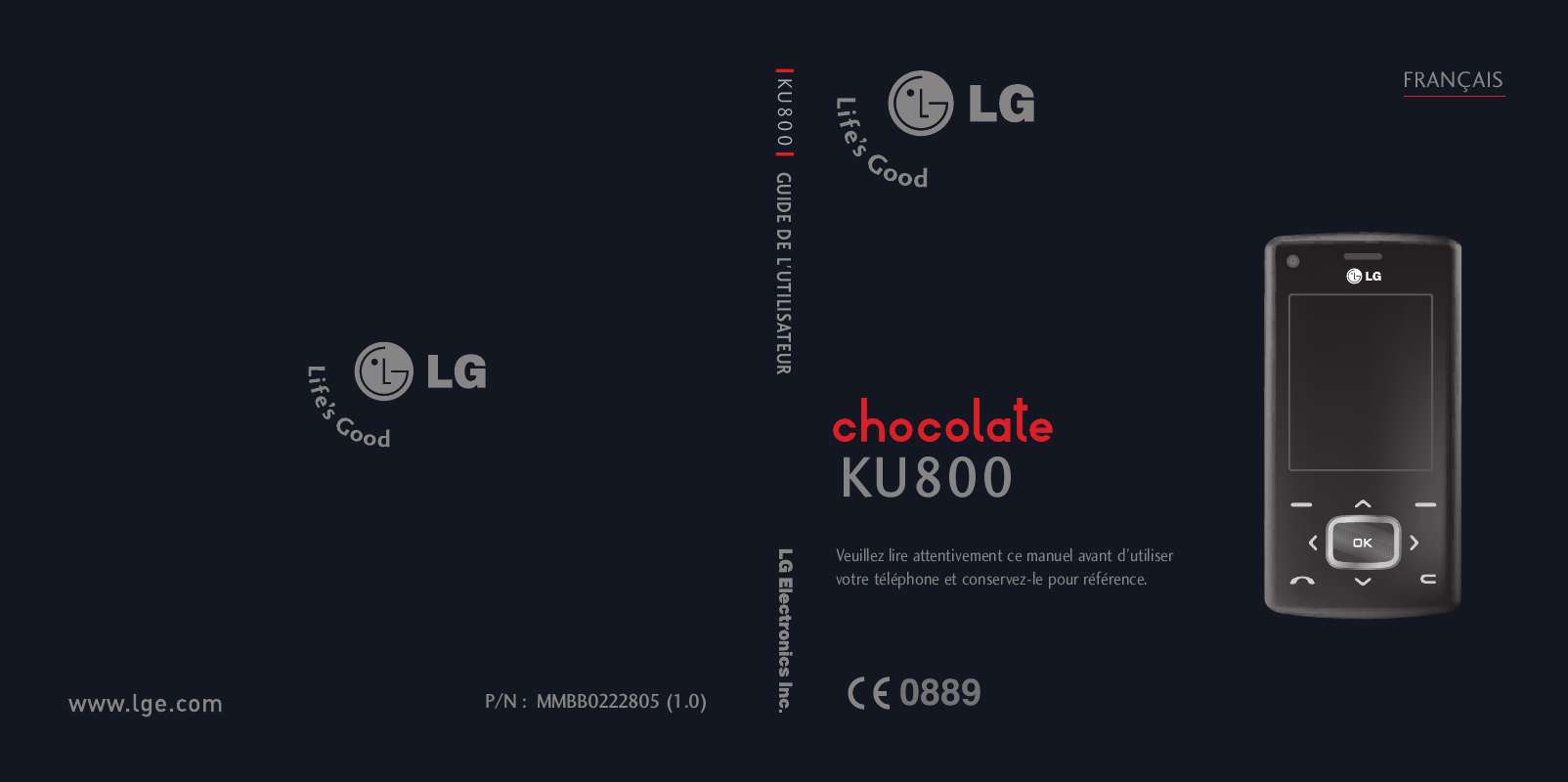 Guide utilisation LG KU800  de la marque LG