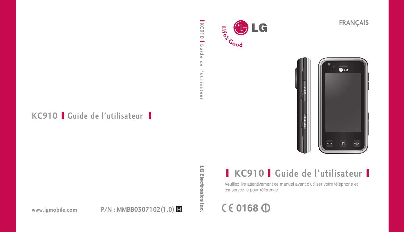 Guide utilisation LG KC910  de la marque LG