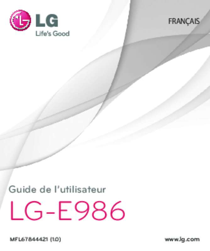 Guide utilisation LG OPTIMUS G PRO  de la marque LG