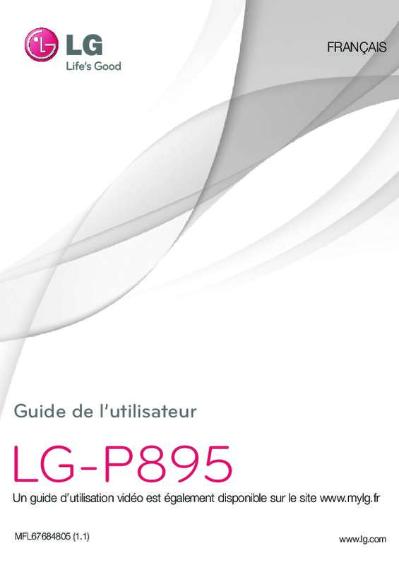 Guide utilisation LG OPTIMUS VU  de la marque LG
