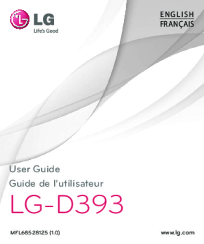 Guide utilisation LG F60  de la marque LG