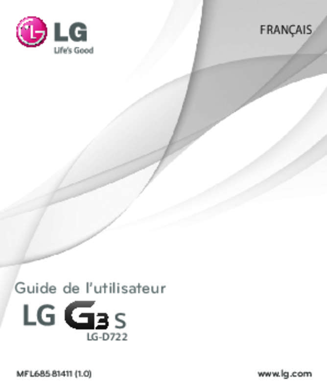 Guide utilisation LG G3 S  de la marque LG