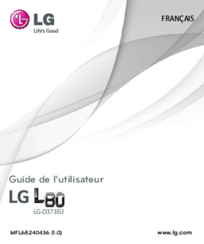 Guide utilisation LG L 80  de la marque LG