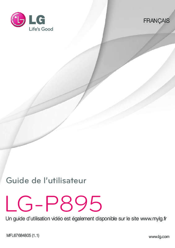 Guide utilisation LG P895  de la marque LG