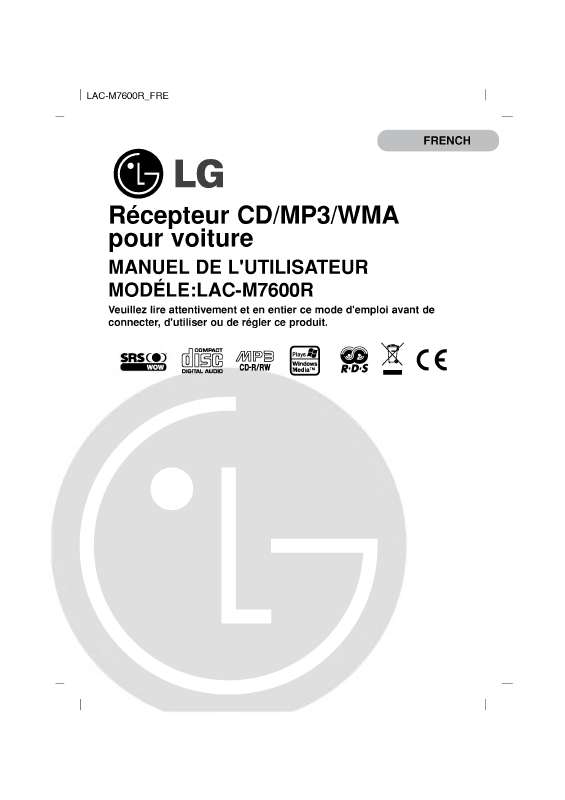 Guide utilisation LG LAC-M7600R  de la marque LG