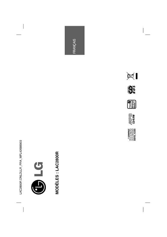 Guide utilisation LG LAC2800R  de la marque LG
