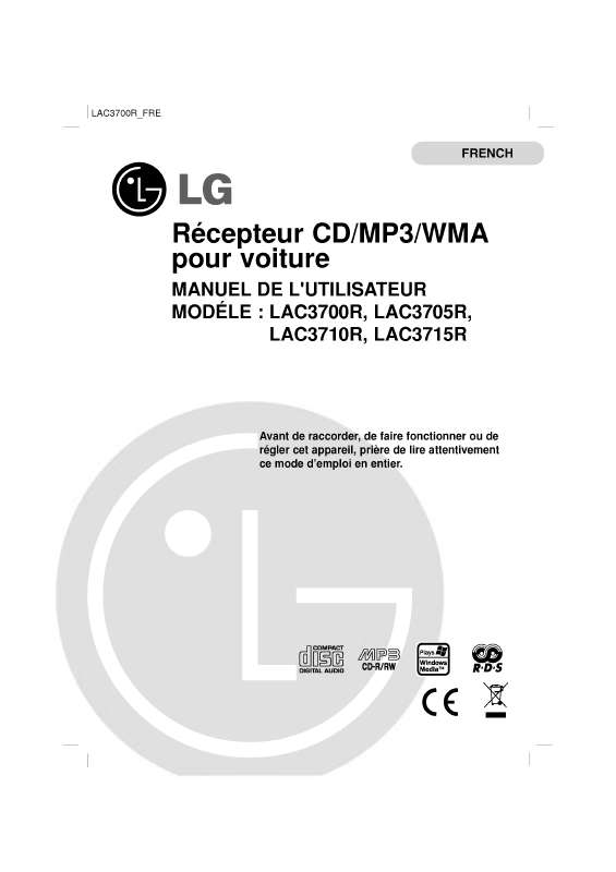 Guide utilisation LG LAC3700R  de la marque LG