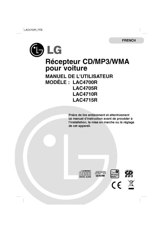 Guide utilisation LG LAC4700R  de la marque LG