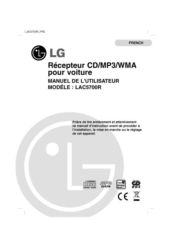 Guide utilisation LG LAC5700R  de la marque LG