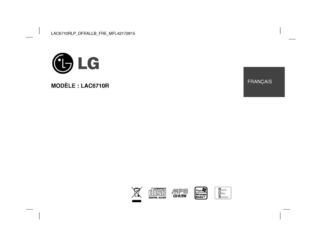 Guide utilisation LG LAC6710R  de la marque LG