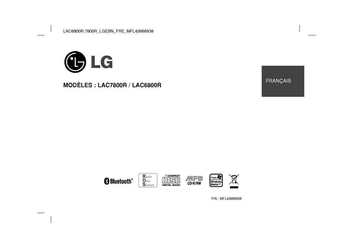 Guide utilisation LG LAC6800R  de la marque LG
