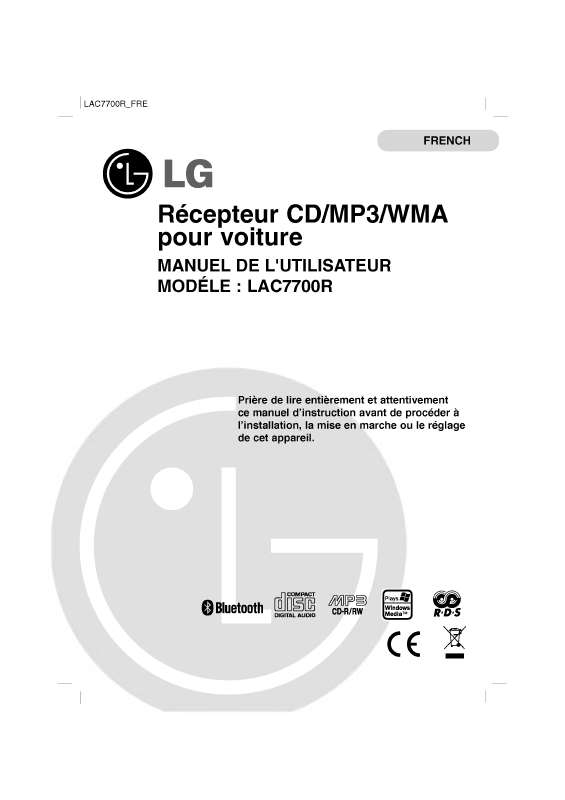 Guide utilisation LG LAC7700R  de la marque LG
