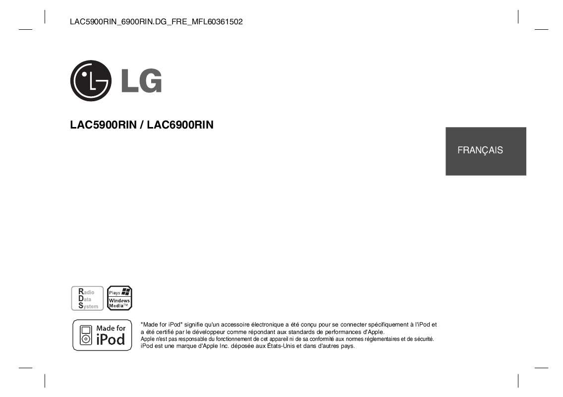 Guide utilisation LG LAC5900RIN  de la marque LG
