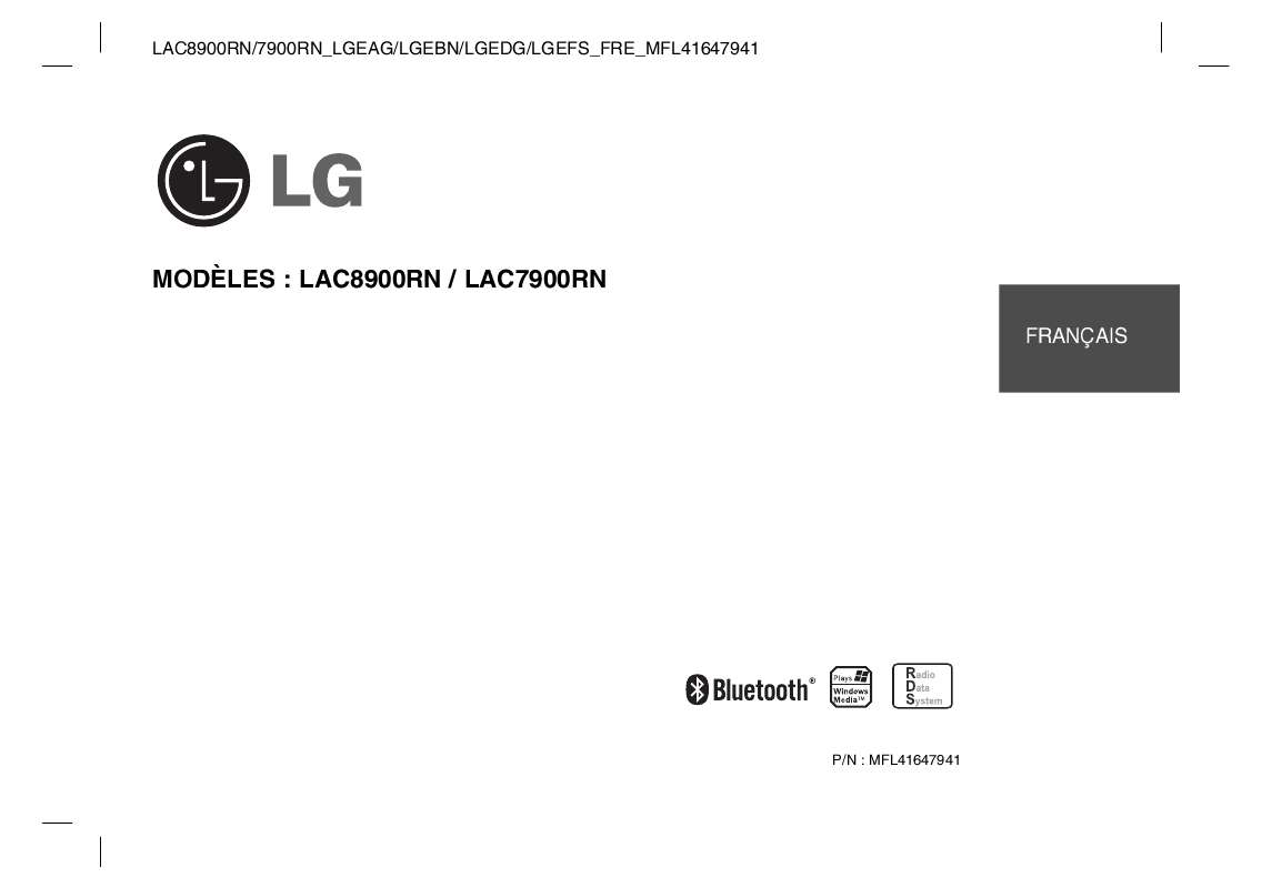Guide utilisation LG LAC7900RN  de la marque LG