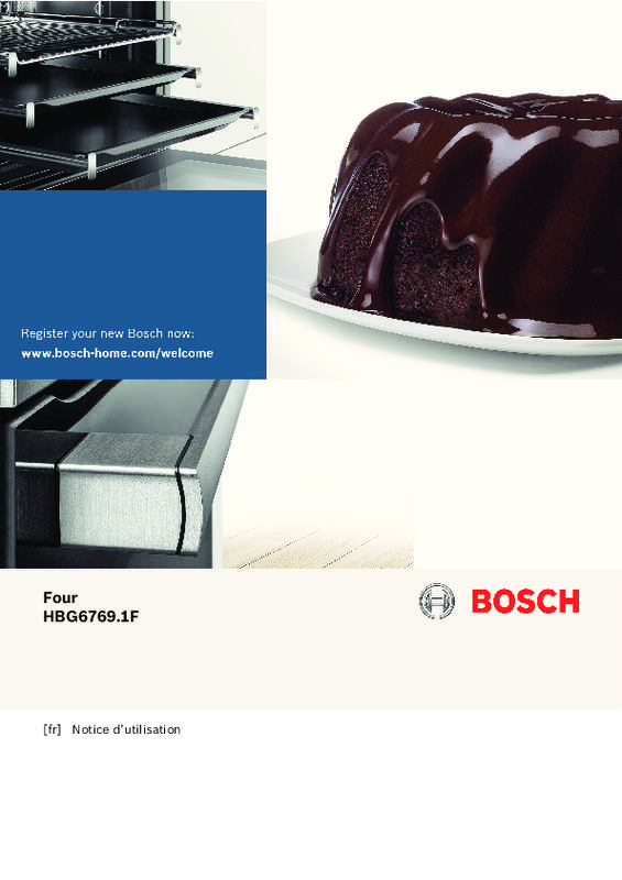 Guide utilisation BOSCH HBG6769S1F de la marque BOSCH