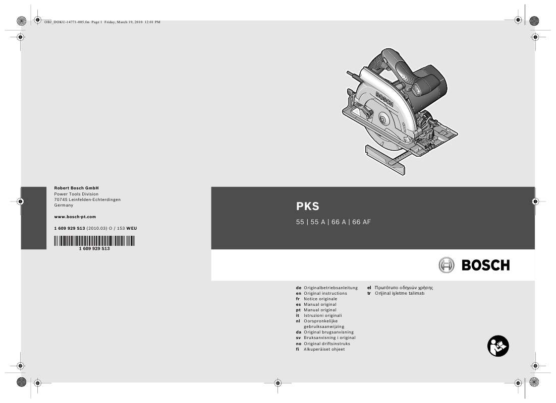 Guide utilisation BOSCH PKS 55 de la marque BOSCH
